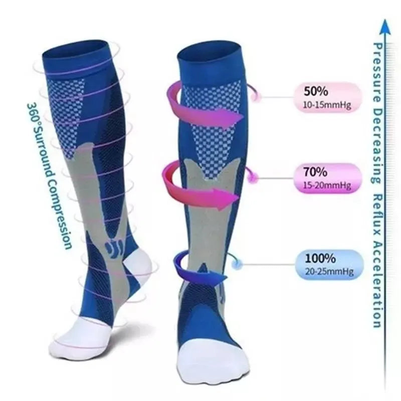 Compression Socks 20-30mmHg Pain Relief Socks Cycling Varicose Veins